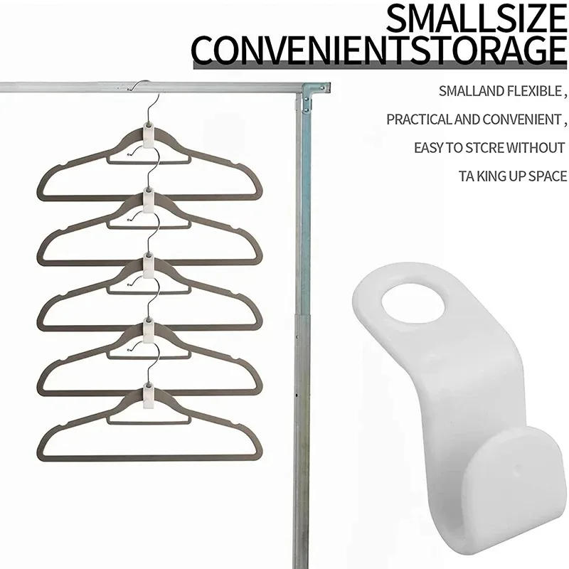 5~50Pcs Mini Clothes Hanger Connector Hook Cascading Plastic Wardrobe Coat Extendable Hanger Holder Space Saving For Closet Home