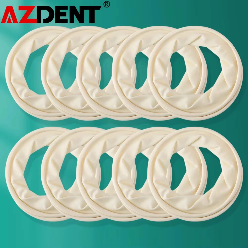 20Pcs Azdent Dental Disposable Rubber Sterile Mouth Opener Oral Cheek Expander Retractor Rubber Barrier O Type Dentistry Tools