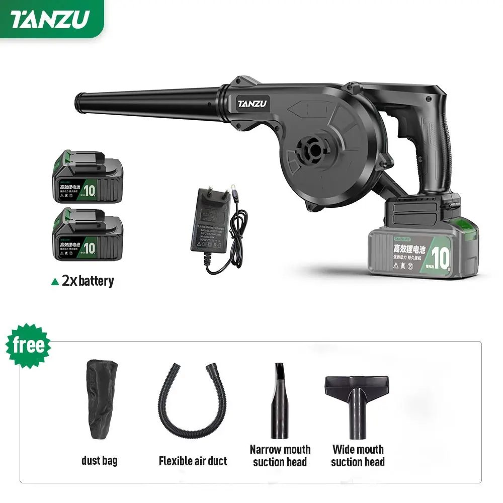 21V Garden Cordless Blower Vacuum Clean Air Blower For Blowing Dust Computer Collector Hand Operat Power Tool With Battery