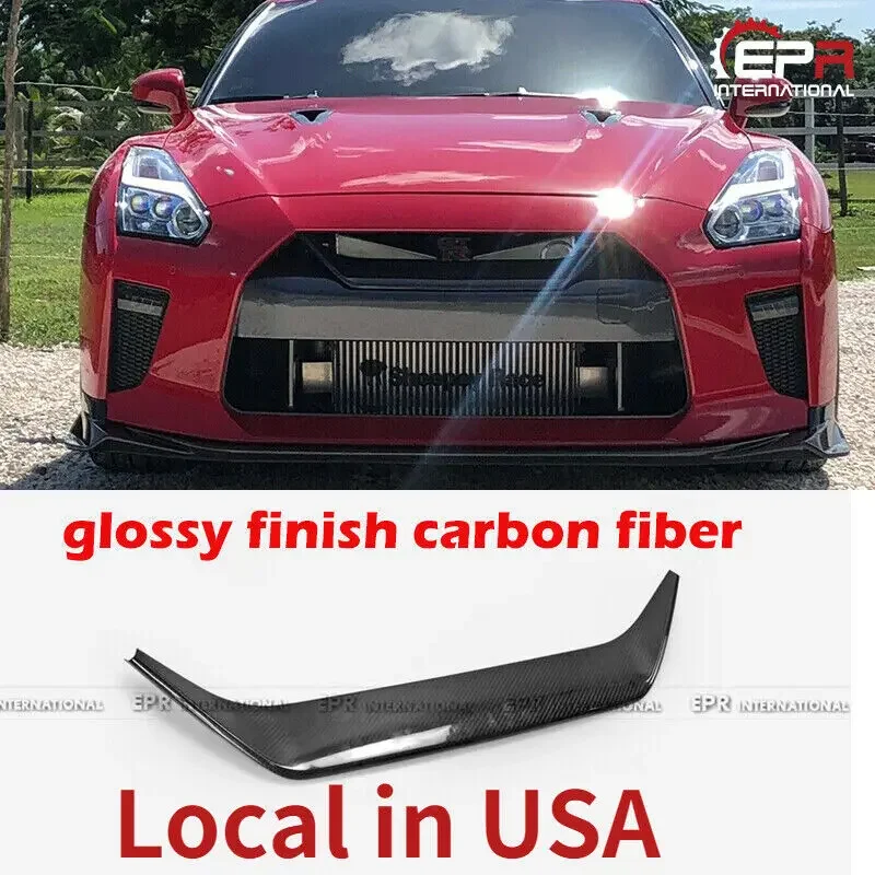 

(Local In USA) for Nissan R35 2017-19 GTR MY17 Carbon Fiber Front Bumper Grill Mesh Grilles Cover Trim Bodykits