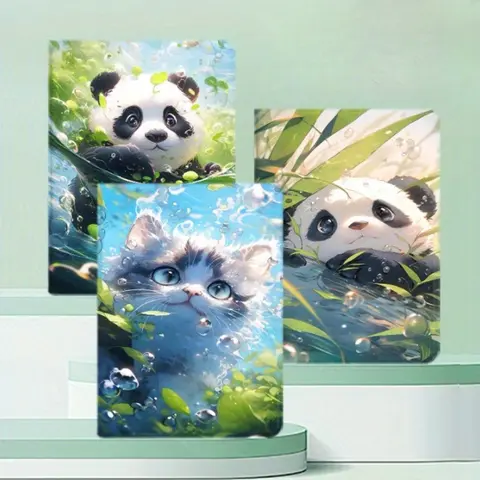 Cute Panda Drop-Proof Protect Case For iPad Case iPad 10th Gen 12.9 4th 5th 6th Air 4th 5th 10.9 Pro 11 2nd 3rd 4th iPad 10.2