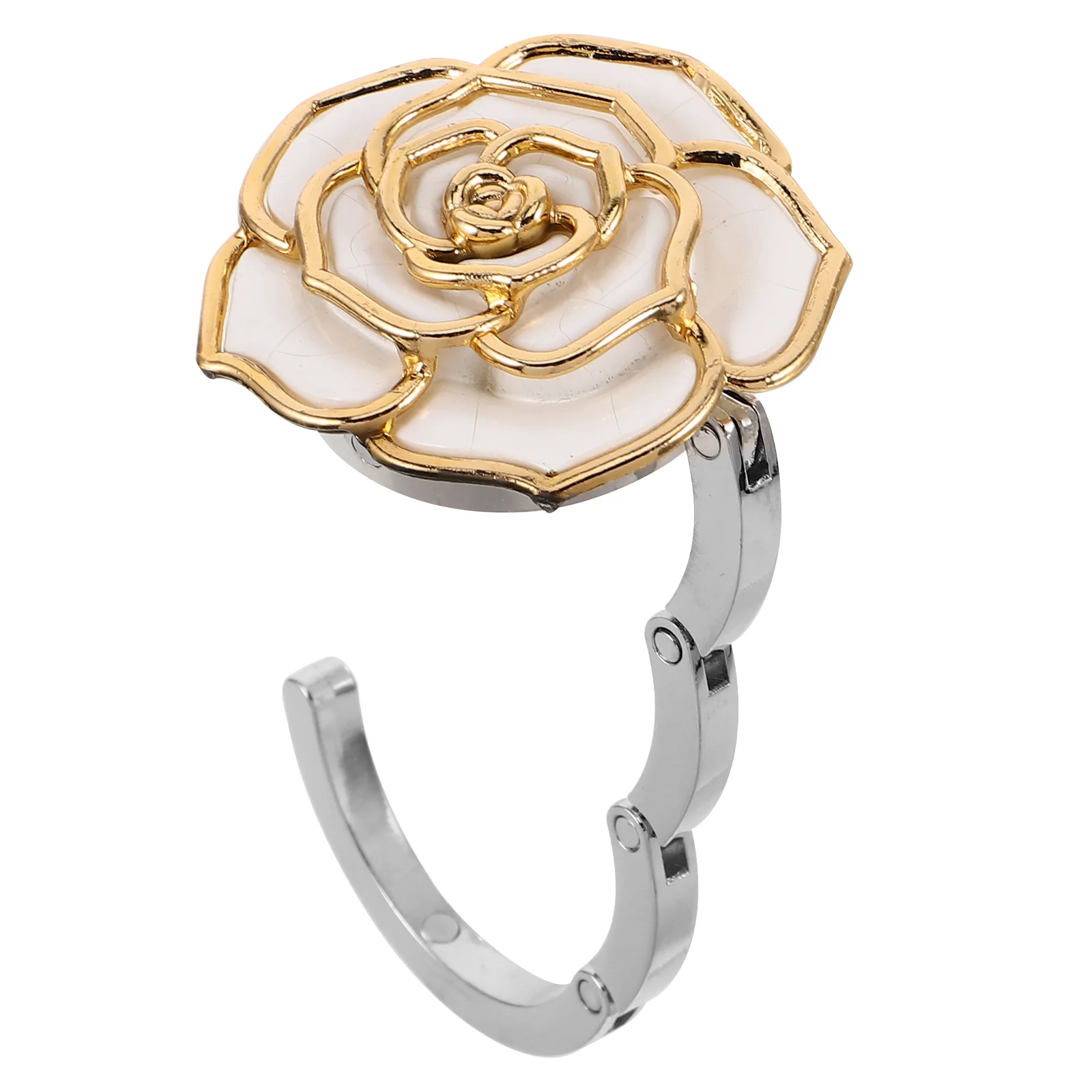 Крючок для сумки с розой, дисплей для кошелька, сумка-тоут, крючки для вешалок, экономия места, стол из сплава для столов, сумка