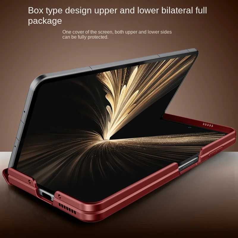 

Dual-screen Wrapped with Magnetic Hinge Lens Stand Holder Case For Honor Magic V5 Cell Phone Back Protection Cover