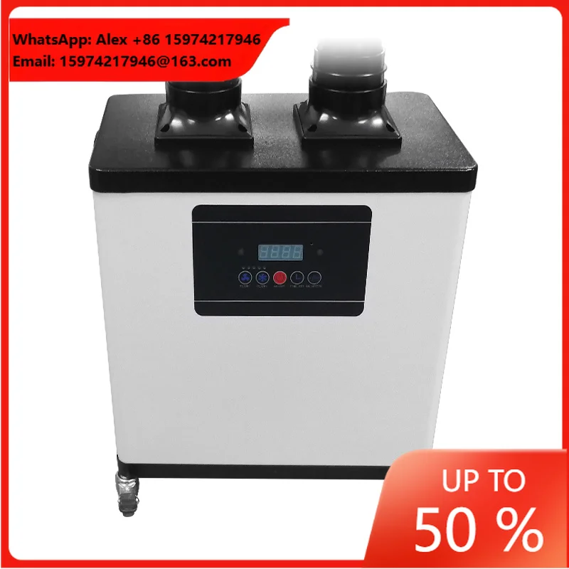Beauty Salon Fume Extractor Smoke Extractor Fan White With 75mm Exhaust Flexible Duct