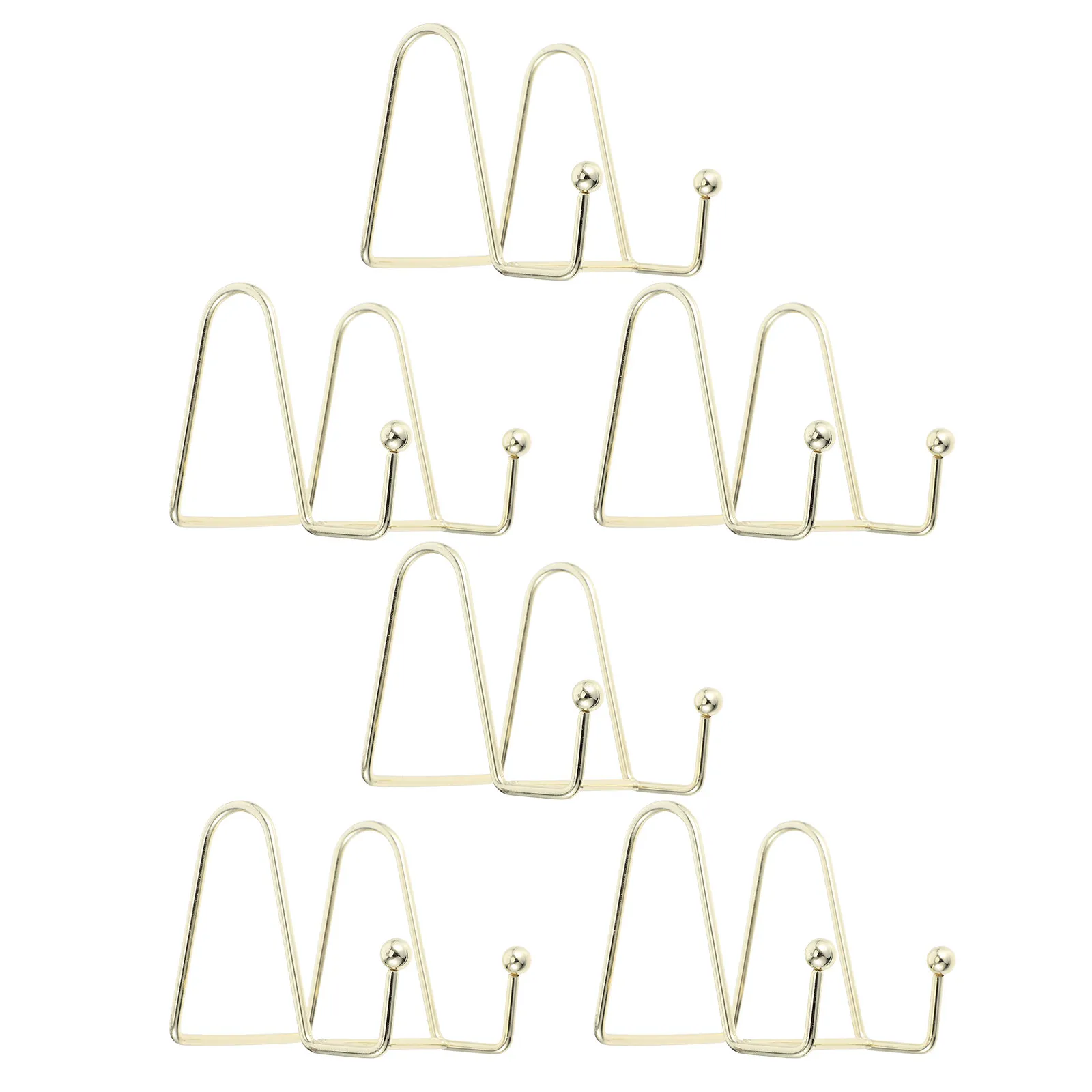 6Pcs Iron Display Easel Stand Picture Frame Holder Tabletop Photo Stand Decorative Plate Holder for Home Office