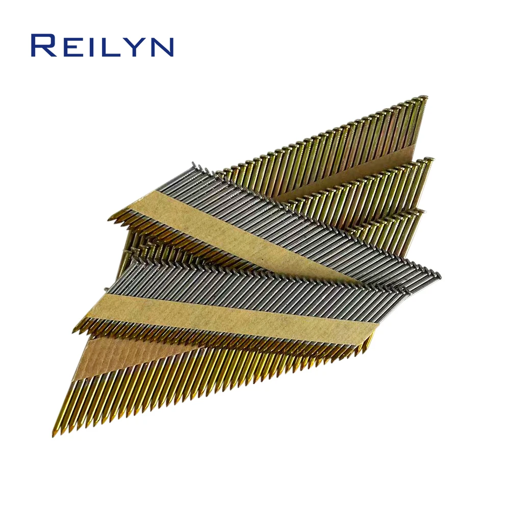 Reilyn 34 Degree Paper Row Finishing Nails for PSN9034 Air Strip Nail Gun Floor Wall Framing Window Build Up Brads Nails