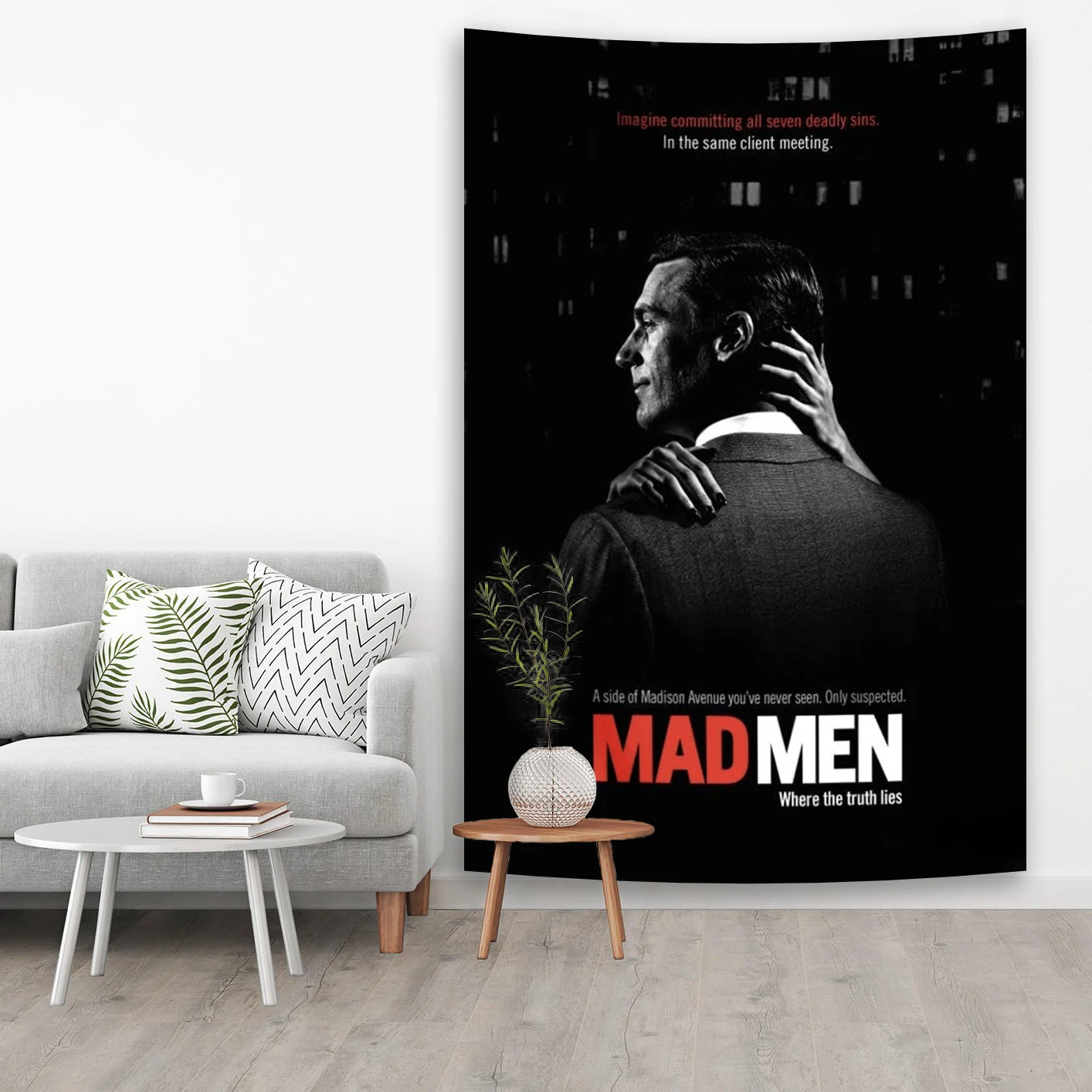 

Madmens Poster Wall Tapestry Bohemian Hippie Home Décor Psychedelic Dorm Wall Decoration