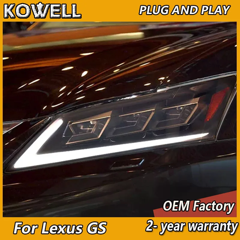 

Car Styling for Lexus GS Headlights 2012-2015 Lexus GS250 Headlamp GS350 DRL Dynamic Turn Signal High Beam Projector Lens