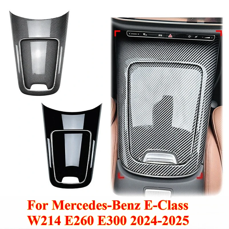 

For Mercedes-Benz E-Class W214 E260 E300 2024-2025 Center Console Interior Patch Car Sticker Modification Carbon Fiber Style