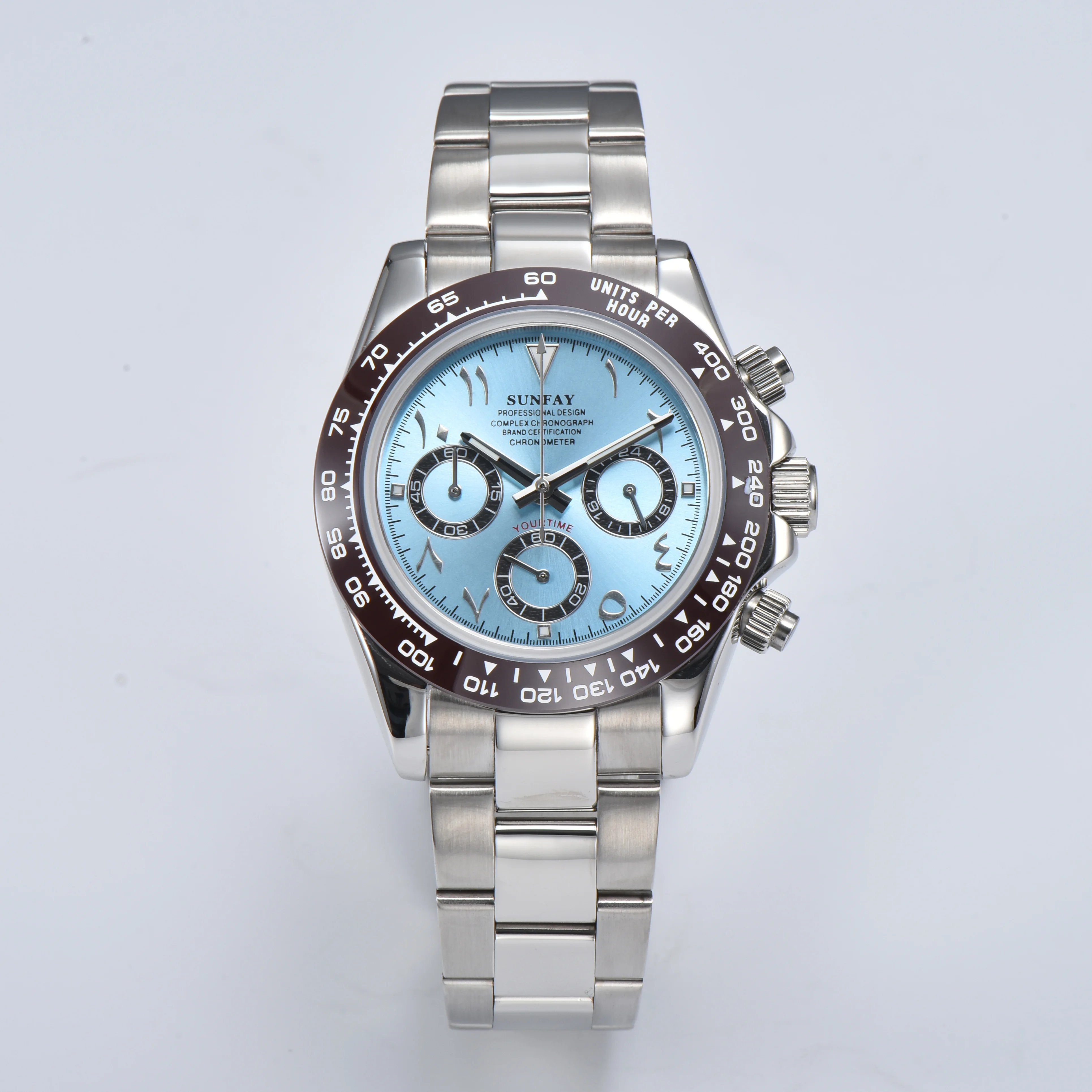 39mm luxury VK63 quartz wristwatches for men Arabic VK63 dayto nato chronograph watch M228206-0025 VK63 reloj can customize logo