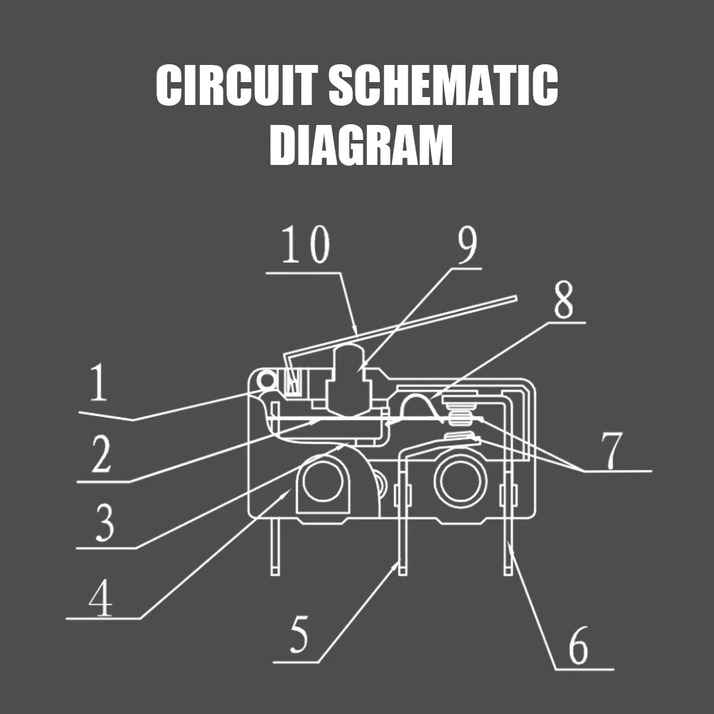 50PCS Beelee Micro Tact Switch Electrical Micro Limit Switches For Computer Mouse