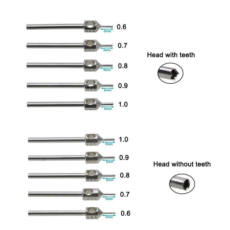 GREATLH 1pc Hair Implanting Punches Ultra Fine Hair Implant Transplanting Tools Stainless Steel Follicle Extraction Tool