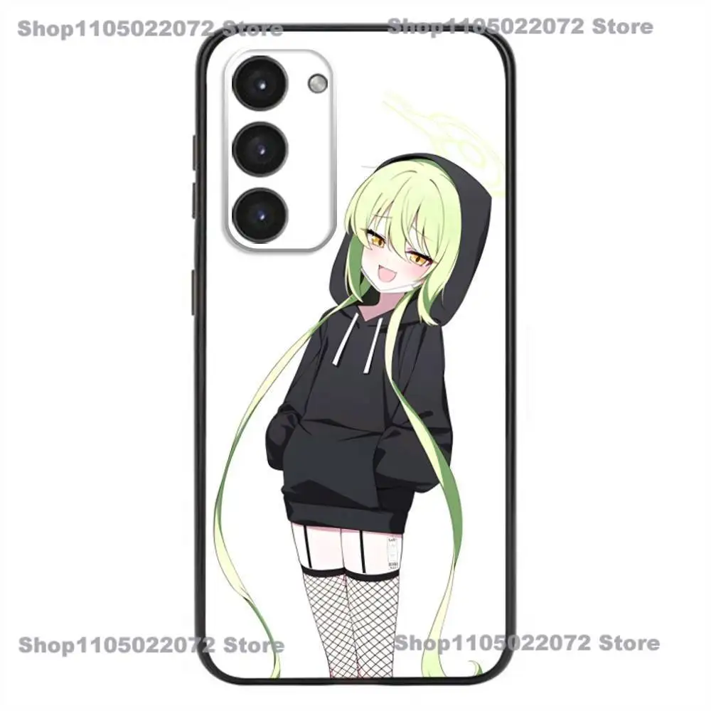 حافظة هاتف T-Tachibana Hikari Blue A-Archive لهاتف سامسونج جالاكسي A20,21s,22,31,32,52,53,72,73,80,91 غطاء أسود من السيليكون الناعم #6