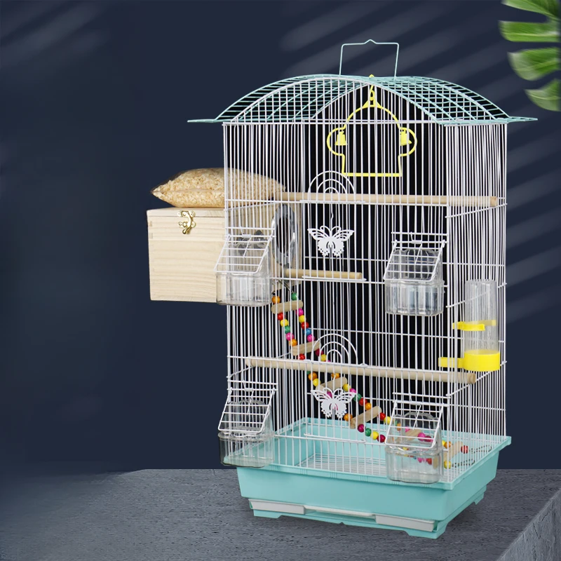 Hammocks Bird Cage Stainless Steel Playground Tent Bird Cages Feeder Aviary Canary Gaiola Para Passaros Decorative Home Cages