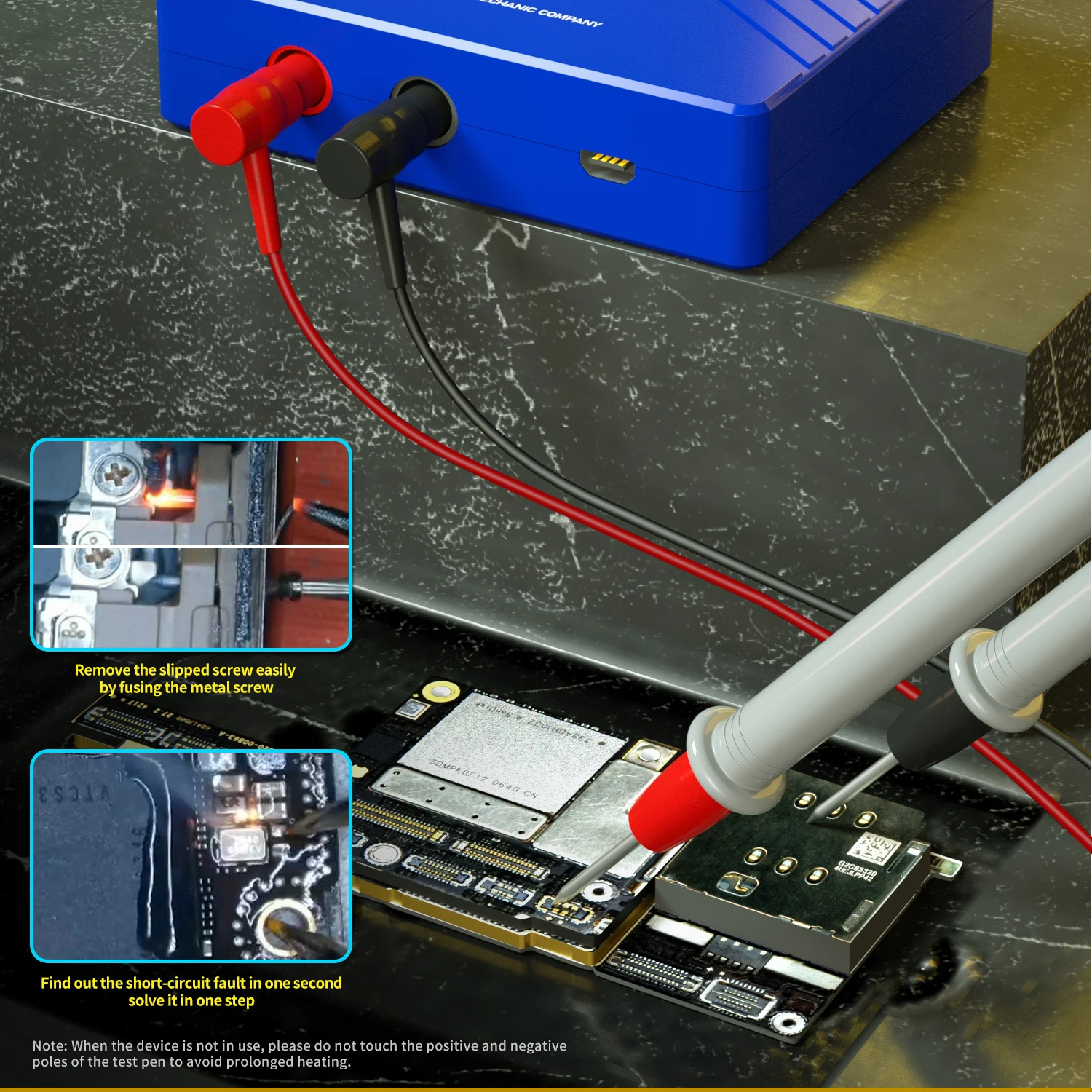 MECÂNICO iShort Pro Detector de Circuito, Multi-Funcional Short Killer, versão curta atualizada, Power Phone Repair Shortkiller, VC04