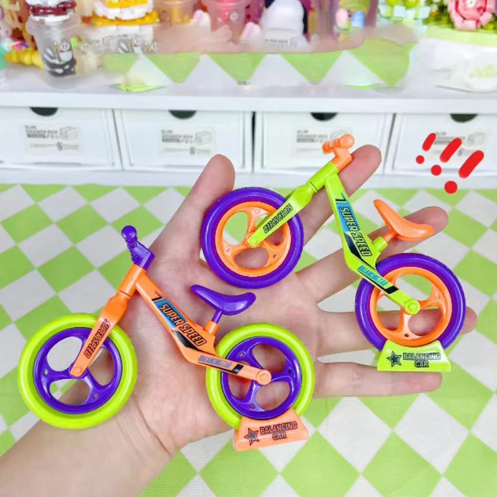 12Pcs Mini DIY Assembly Balance Bike Kids Educational Game Creative Fun Birthday Party Gift Assembly Bike Toy Toddler Bikes Toy