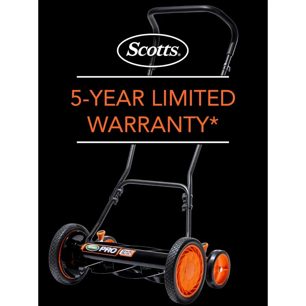 Tosaerba manuale a spinta manuale da 18 pollici a 7 pale di Scotts