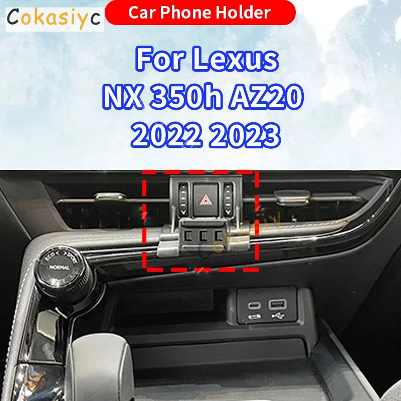 Suporte de Carregamento Sem Fio por Gravidade para Lexus NX NX350h AZ20 2022 2023, Base Especial para Celular, Acessórios Automotivos