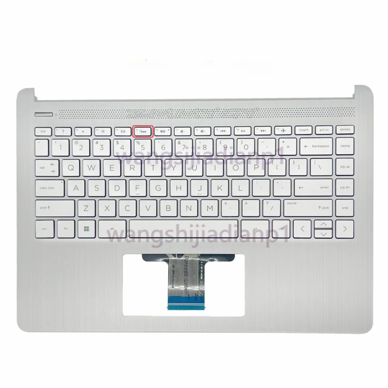 

Palmrest For HP 14-DQ 14T-DQ 14S-DQ 14-FQ Backlit US Keyboard L88206-001 Silver