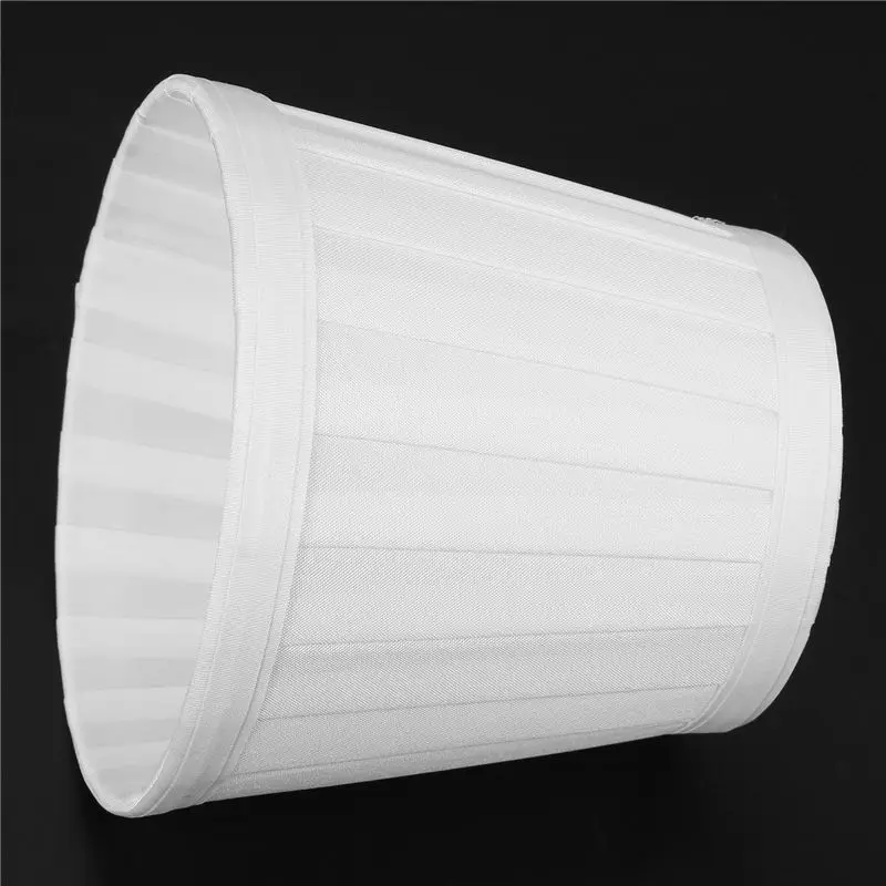 BMBY-8X Vintage Fabric Lamp Shade Table Desk Bed Lamp Cover Holder Chandelier White
