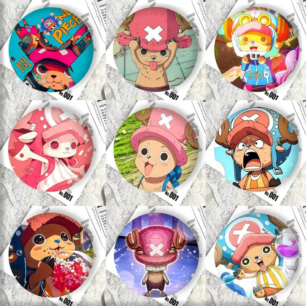 Anime Character Cute Chopper One P-Piece Badge Tinplate DIY Backpack Clothing Accessories Jewelry Pins
