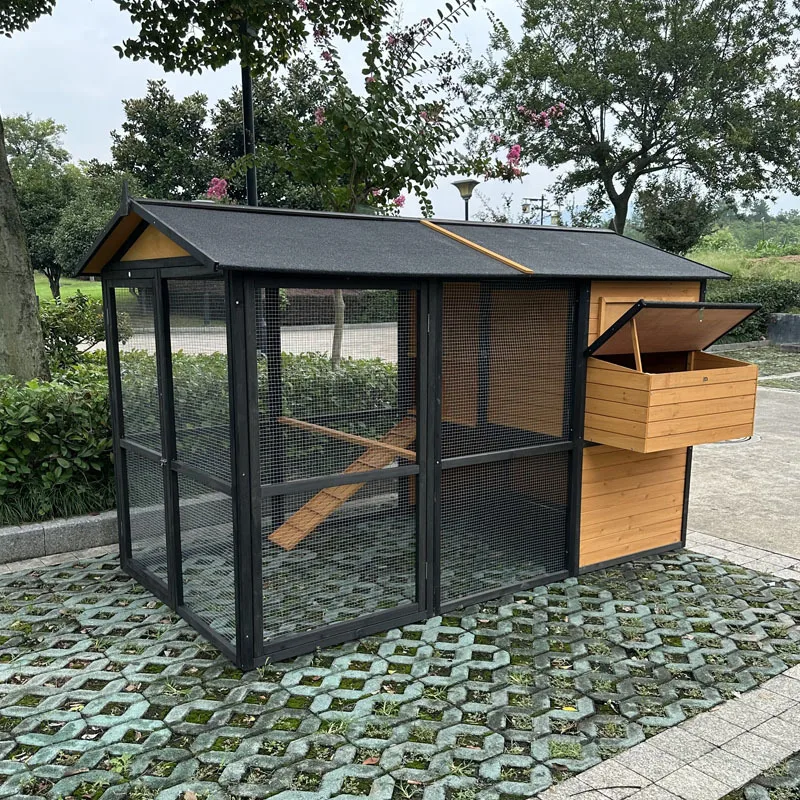 Outdoor cat cage rain protection sun protection chicken cage household outdoor large chicken cage chicken nest