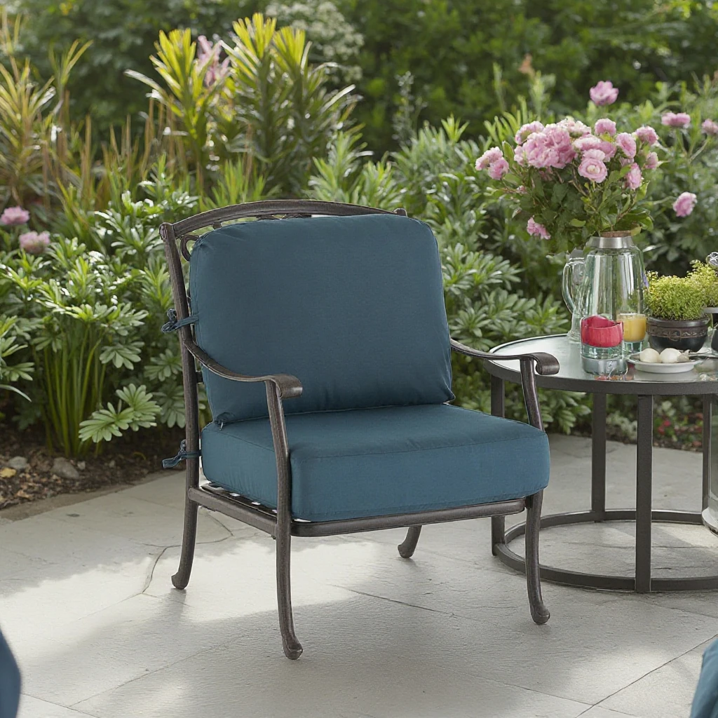 

Hot Sale Cast Aluminum Cafe Bistro Metal Armchair Garden Patio Furniture Restaurant Metal Chairs