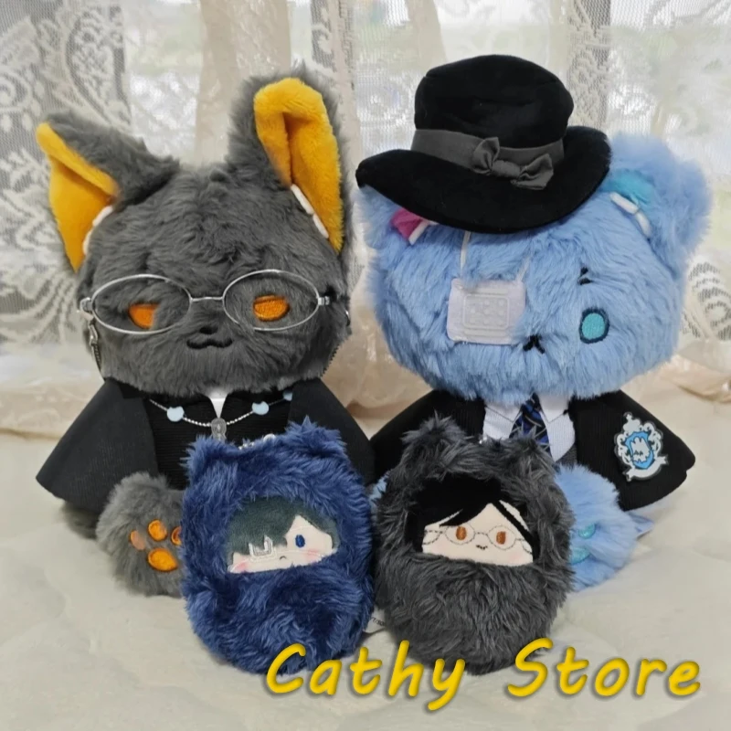Official Black Butler Chibi Sitting Plush Doll Ciel Undertaker Cute Soft Stuffed Anime Plushie Anime Fans Ornament Collect Gift