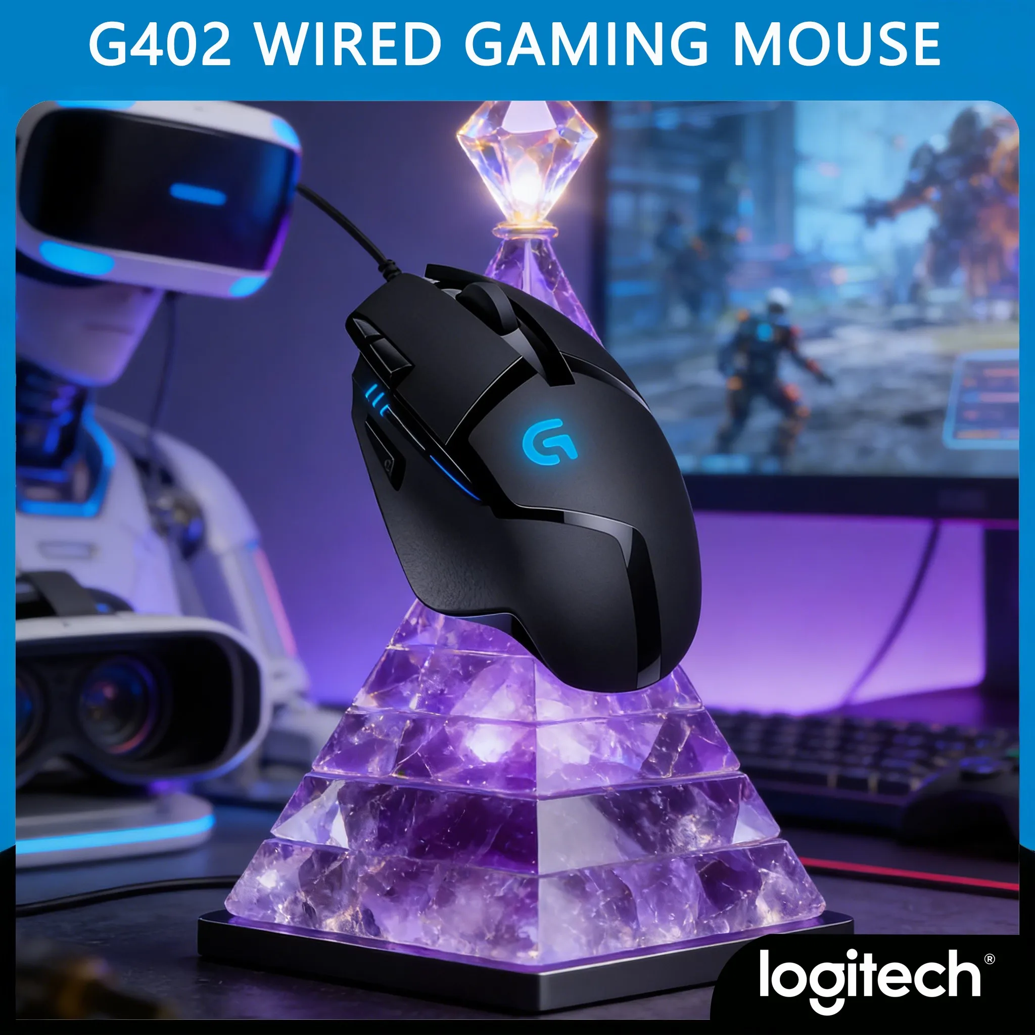 

Logitech G402 : 8 Programmable Buttons for Endless Possibilities