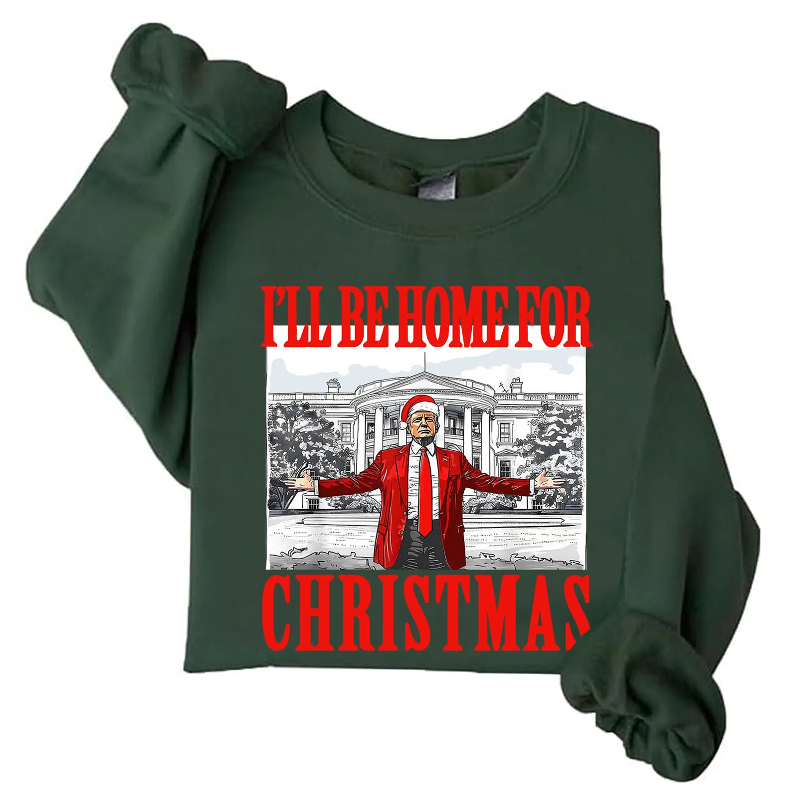 I'll Be Home for Christmas Sweatshirt for Women ChristmasTrendy Sweatshirt Holiday Xmas Party Sweatshirts