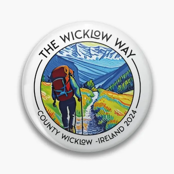 Wicklow Way Ireland 2024  Soft Button Pin Creative Lover Decor Women Funny Gift Jewelry Fashion Collar Cartoon Cute Badge Hat