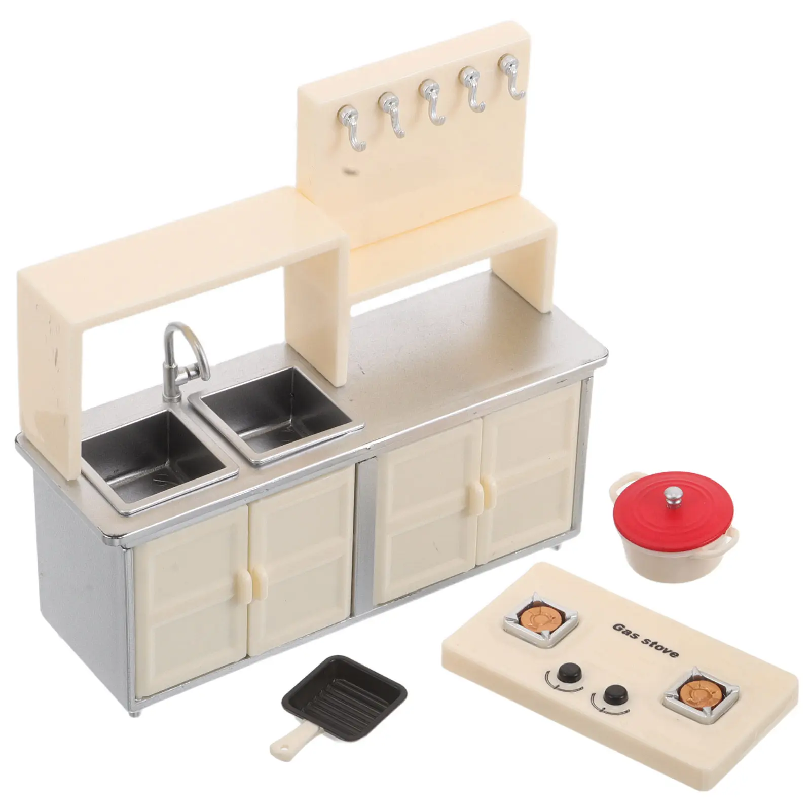 

1Set Miniature Dollhouse Kitchen Stove Realistic Induction Cooker Playset Compact Plastic Pretend Cooking Appliance Kids Kitchen