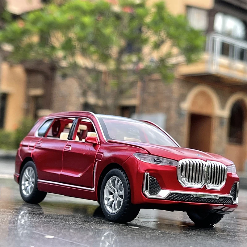 1:32 BMW X7 SUV Alloy Off-road Car Model Diecasts Toy Vehicles Metal Car Model Sound and Light Collection Childrens Toy Gift A35