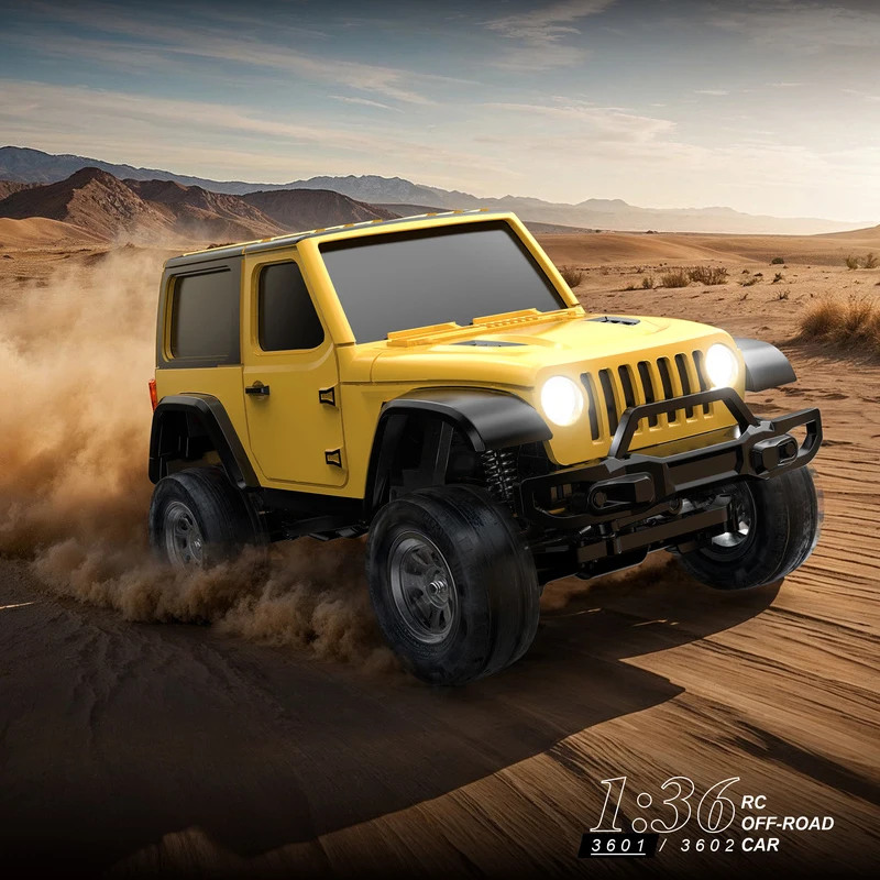 

Full Scale 1/36 RC Car 4WD 3601 Mini Remote Control Crawler Buggy Electric 2.4G with Suspension Damping And Lights Toy Model