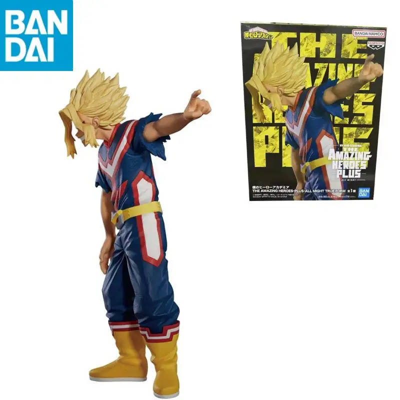 

Original in stock BANDAI NAMCO My Hero Academia THE AMAZING HEROES PLUS All Might Pvc18cm Anime Figure Model Desktop ornament