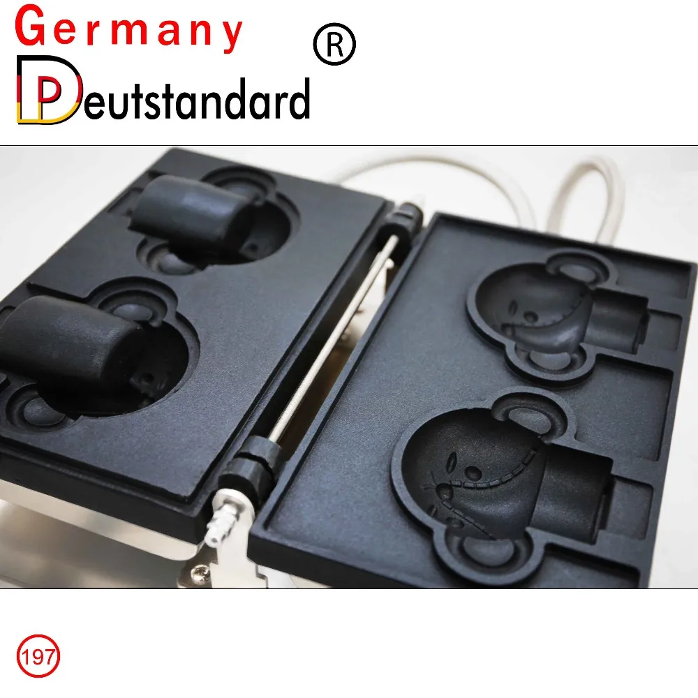 전기 와플 메이커 오픈 입 베어 Taiyaki 와플 기계 만화 동물 리틀 베어 Taiyaki 아이스크림 주방 기기