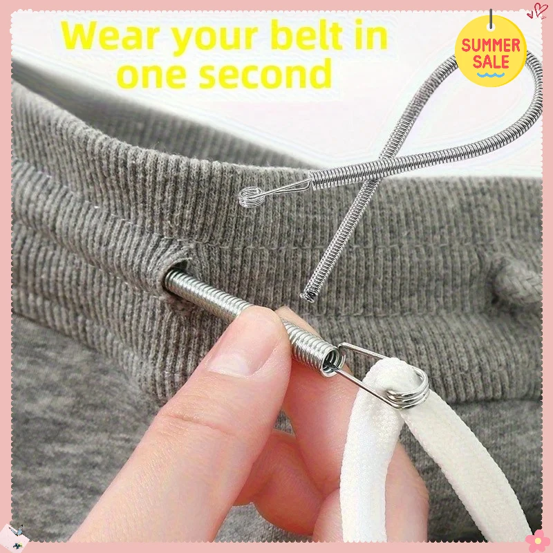 Universal Spring-Loaded Threader - Easy Rope & Elastic Insertion for Sewing, Waistbands & Crafts | Durable Sewing Tool