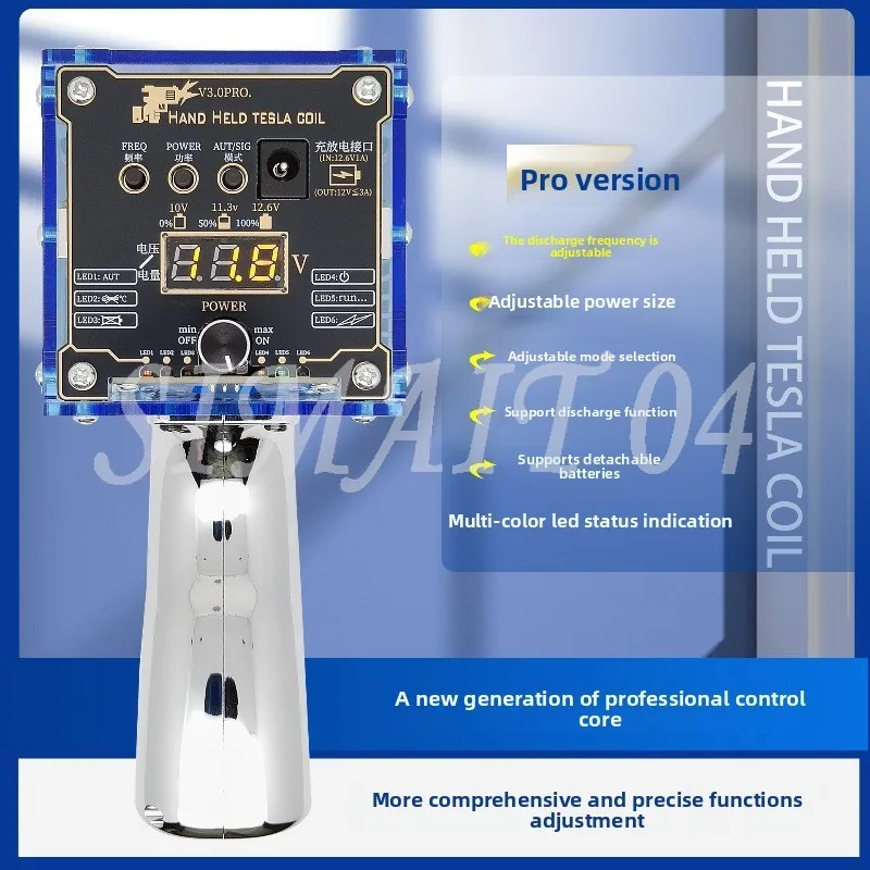 

Ручной дуговой генератор катушки Тесла — портативная плазменная игрушка «Lightning in The Palm»