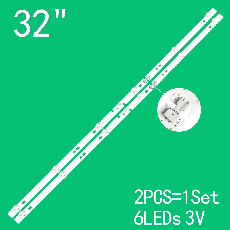 2pcs/1SET LED Backlight for Philco PTV32C30D PTV32C30 Ph32c10dsgwa MI32TV-JY AKTV3227H 06-32C2X6-618-M10W14 M07W14 M13W14