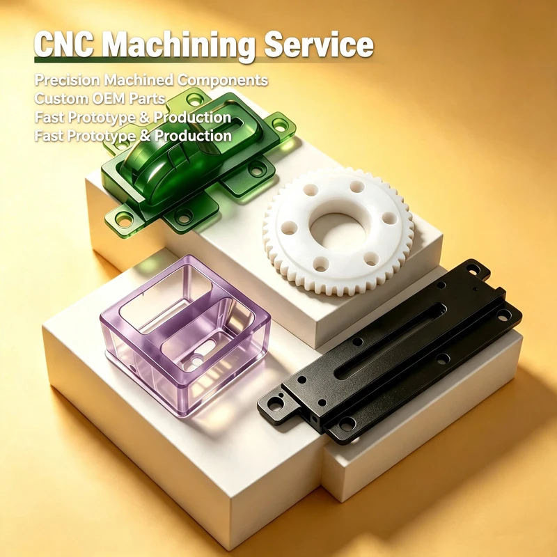 Precision CNC Machining Parts Custom ABS POM PC PMMA PTFE PEEK & OEM Plastic Parts for Medical Instruments