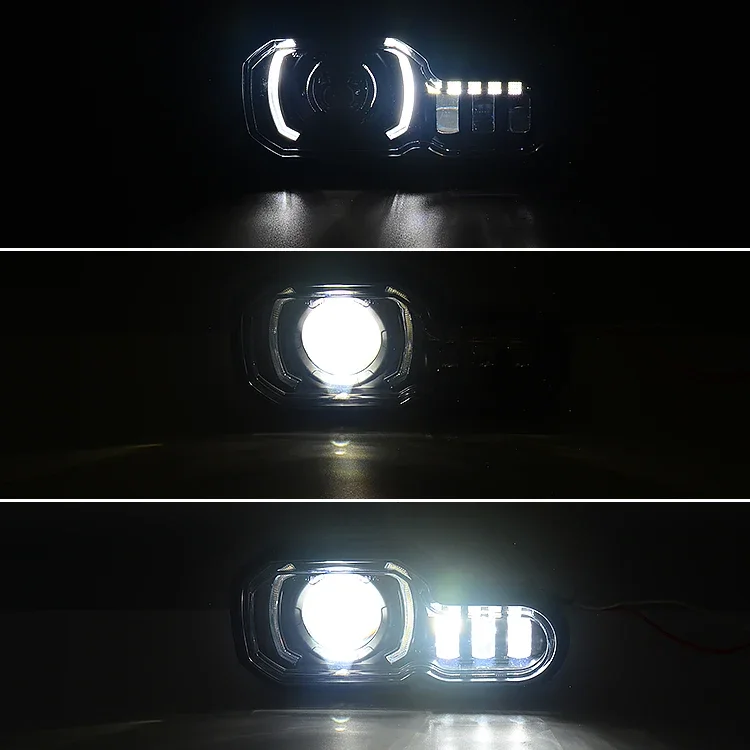 오토바이 자전거 부품 E 마크 승인 LED 프로젝터 헤드라이트, 하이/로우 빔 DRL 포함, BMW F800GS / F800GS ADV 2013-2018