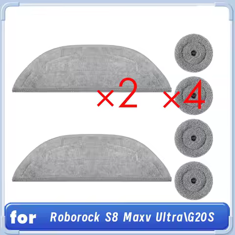 A15Q-Mop Pads Refills For Roborock S8 Maxv Ultra/ G20S Robot Vacuum Dual Sonic Vibrations Modules Edge Mop Pads