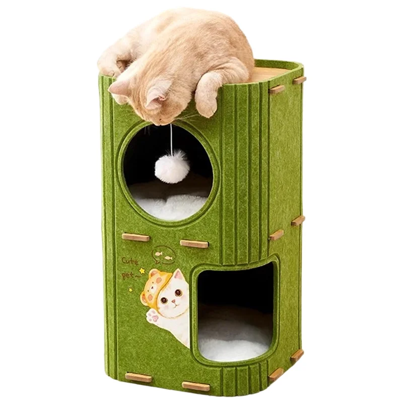 

A84E-Wear No Four Seasons Universal Vertical Claw Column Double-Layer Sand Scratching Post