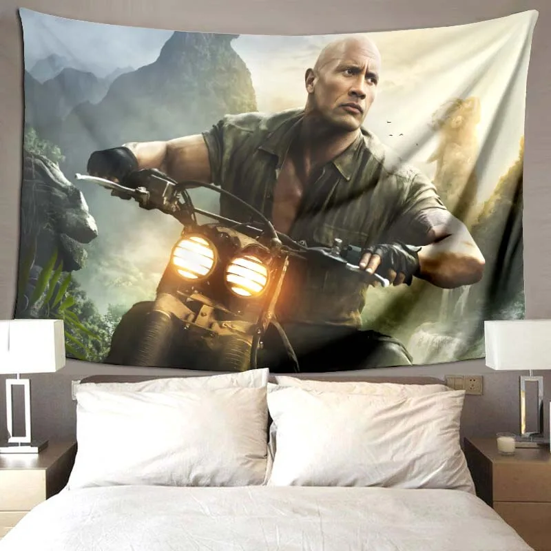 

star B-Dwayne Johnson Blankets picnic blanket living room bedroom home decor children's room soft and baby blanket birthday gift