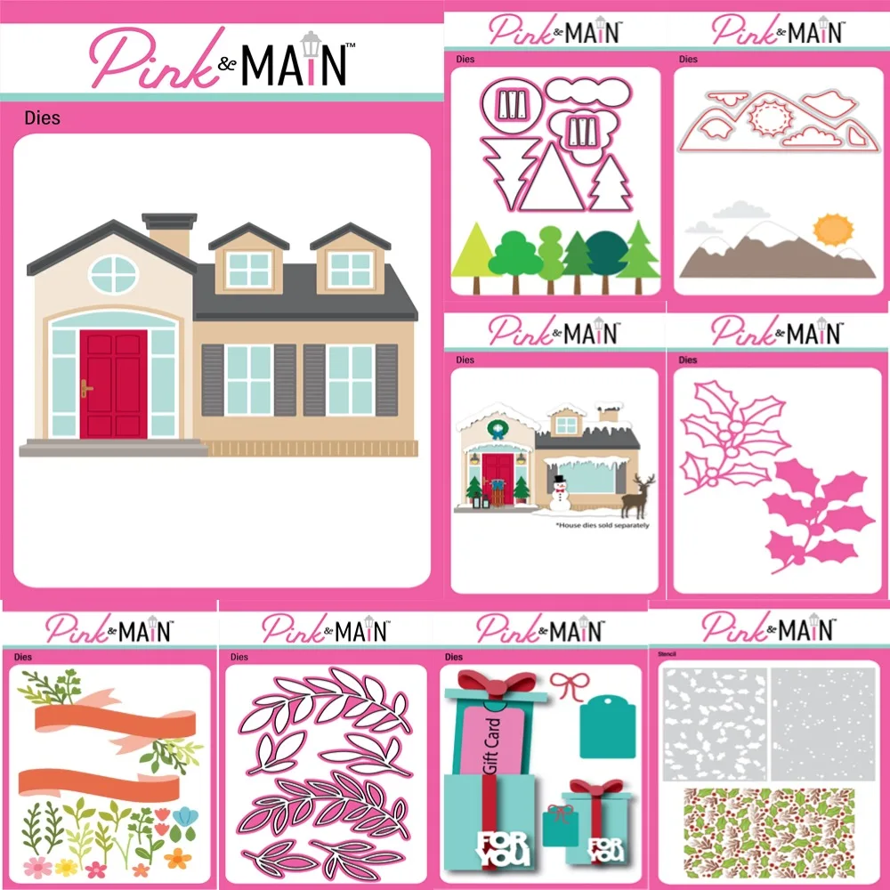 คริสต์มาสฤดูหนาว Add-On Dies ตัดโลหะตายสําหรับ Scrapbooking ลายฉลุลายนูนแม่พิมพ์ DIY กระดาษการ์ดหัตถกรรมตัด