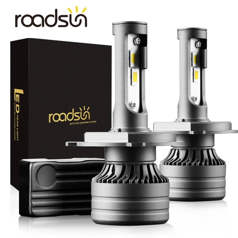 

roadsun Auto Lamp H7 H1 H11 LED Lights for Car Headlight Bulbs Motorcycle LED H4 H7 9005 HB3 HB4 9006 110W 30000LM 6000K White