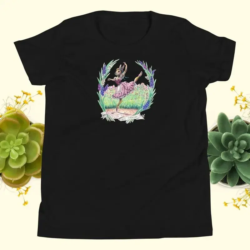 Coppelia Ballet Bunny Act1 Swanilda Youth T shirt