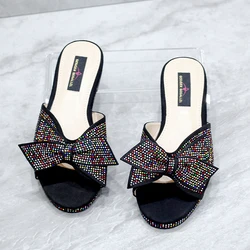 2023 Trendy Colorful Slides for Women New Classic Design Sandals Italian Style Lady Shoes Low Heel Summer Mules Comfy Sandals