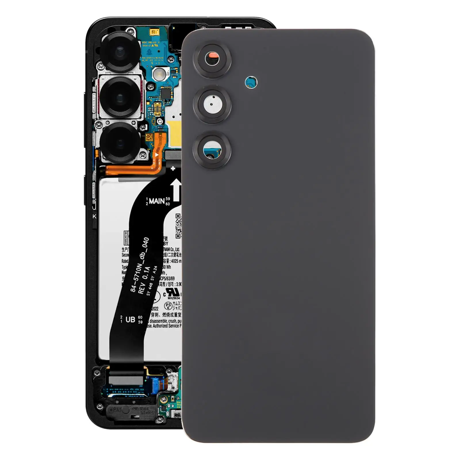 

Задняя крышка OEM с крышкой объектива камеры для Samsung Galaxy S25 + SM-S936B, детали телефона, замена заднего корпуса