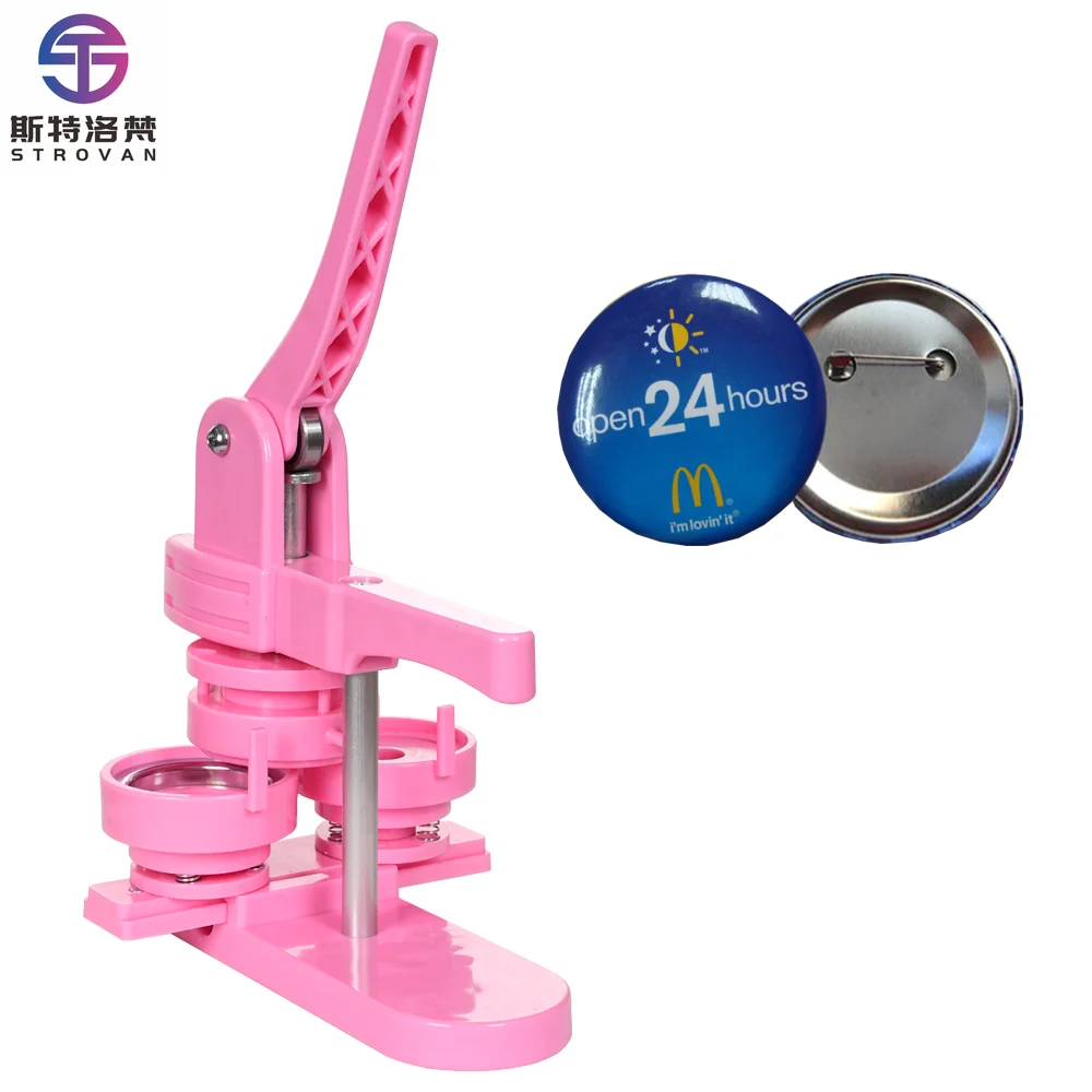 

High Quality 32mm/58mm/70mm Circle Pin Button Badge Making Machine DIY Manual Button Maker for Handmade Crafts